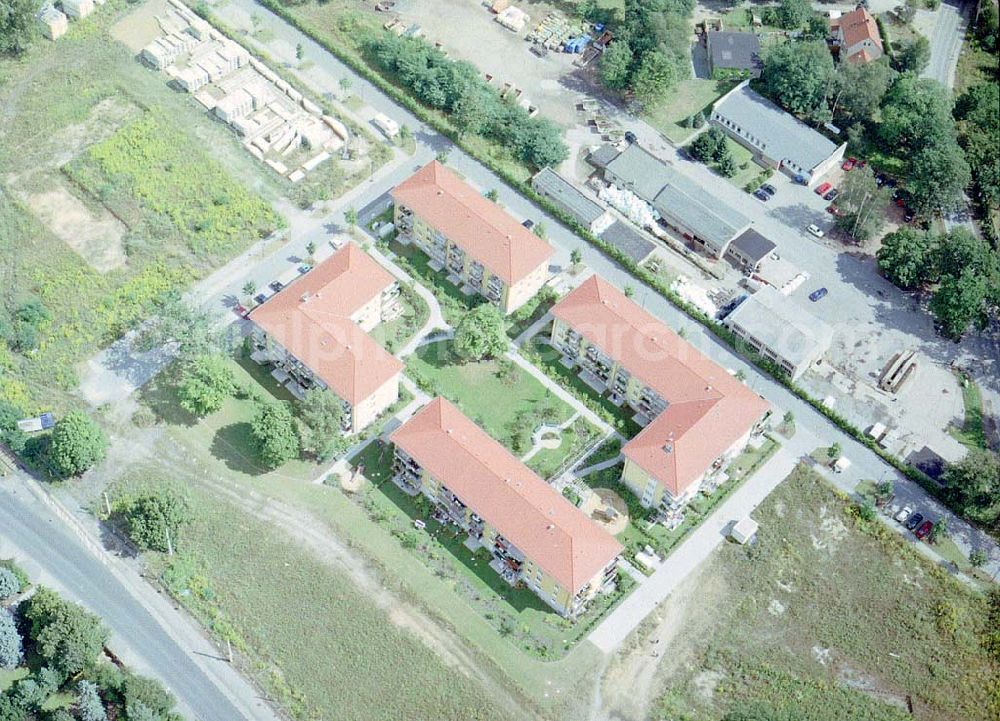 Aerial photograph Dresden - Klotsche - Wohnpark Am Königswald an der Königsbrücker Landstraße in Dresden-Klotsche.