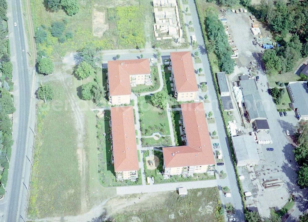 Dresden - Klotsche from above - Wohnpark Am Königswald an der Königsbrücker Landstraße in Dresden-Klotsche.