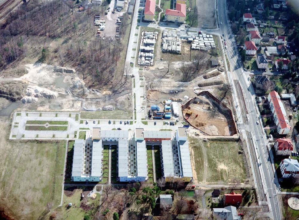 Aerial image Dresden - Klotsche - Wohnpark Am Königswald an der Königsbrücker Landstraße in Dresden-Klotsche.