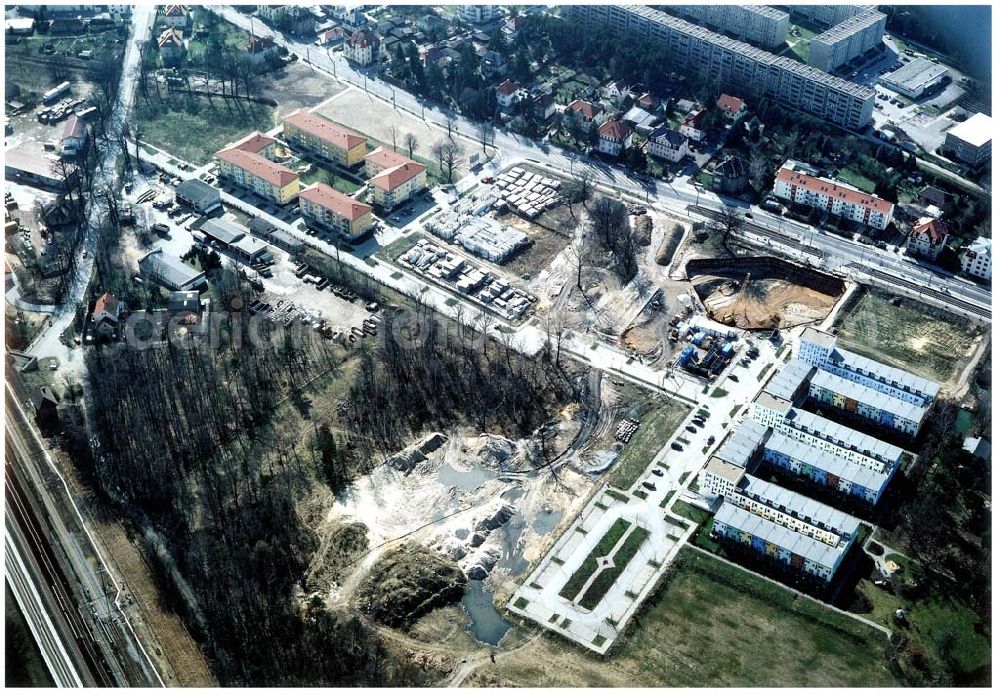 Dresden - Klotsche from above - Wohnpark Am Königswald an der Königsbrücker Landstraße in Dresden-Klotsche.