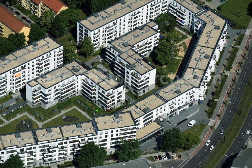 Berlin from above - View of the residential buildings in the district of Karlshorst in Berlin