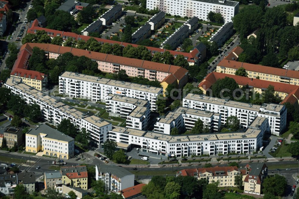 Berlin from above - View of the residential buildings in the district of Karlshorst in Berlin