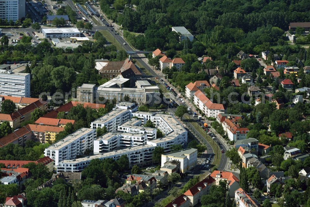 Aerial image Berlin - View of the residential buildings in the district of Karlshorst in Berlin