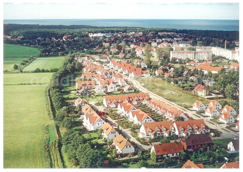 Aerial photograph Graal-Müritz / Mecklenburg Vorpommern - Wohnsiedlung der HAWO KG in Graal - Müritz Mecklenburg Vorpommern / 27.09.02