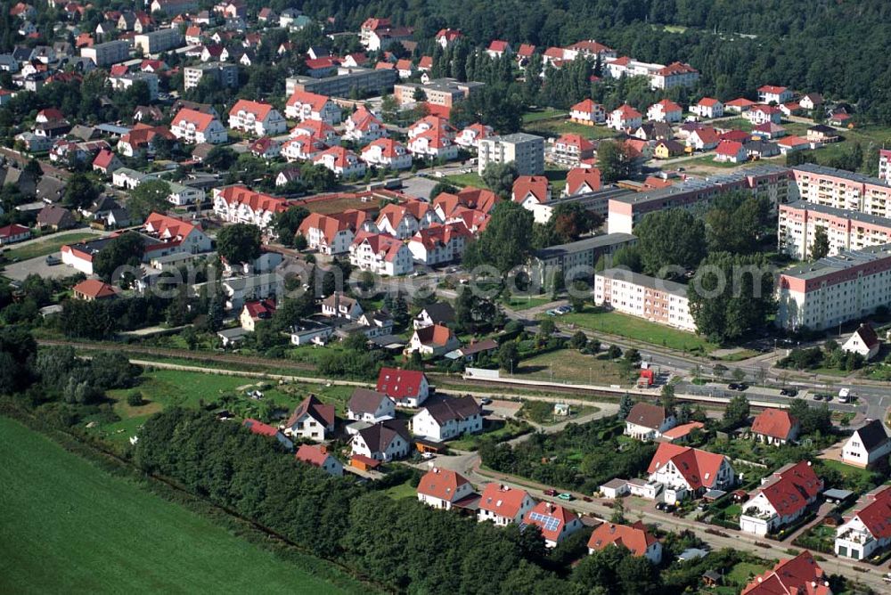 Graal-Müritz from the bird's eye view: Wohnsiedlung Koppenheide der HAWO KG in Graal-Müritz. Kontakt: HAWO GmbH Planen u. Bauen & Co. Bauträger KG, Löwenzahnweg 3, 18181 Graal-Müritz, Phone: 038206-706 0, Fax: 038206-706 66, E-Mail: info@hawo-immobilien.com,