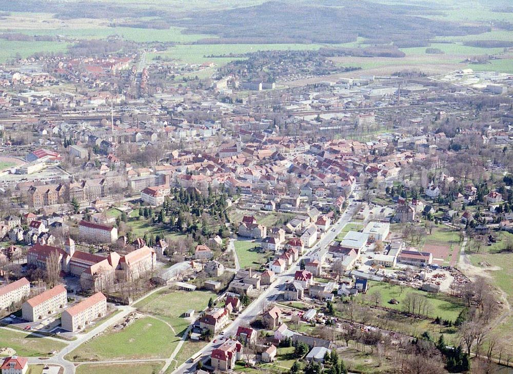 Bischofswerda / Sachsen from above - Wohnsiedlung im Nordosten von Bautzen.