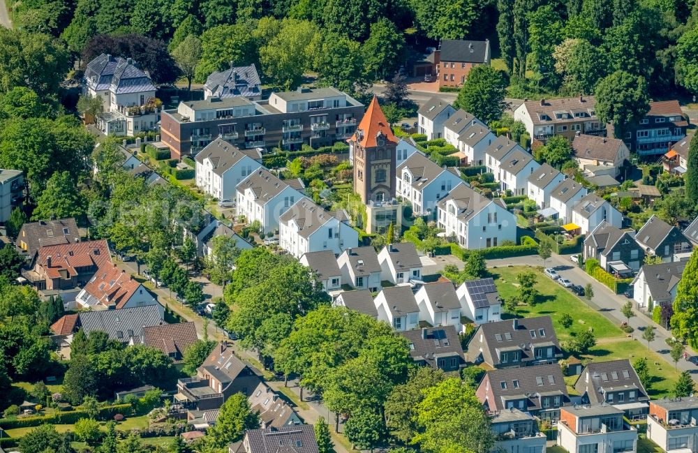 Gelsenkirchen from the bird's eye view: View of a residential area in the district of Buer in Gelsenkirchen in the state North Rhine-Westphalia