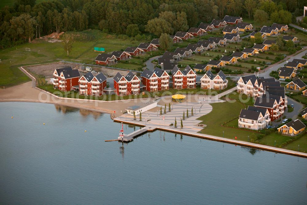 Aerial photograph Rechlin - Housing estate in North Rechlin, Mecklenburg-Western Pomerania. North Rechlin lies at Claassee and at the Müritz