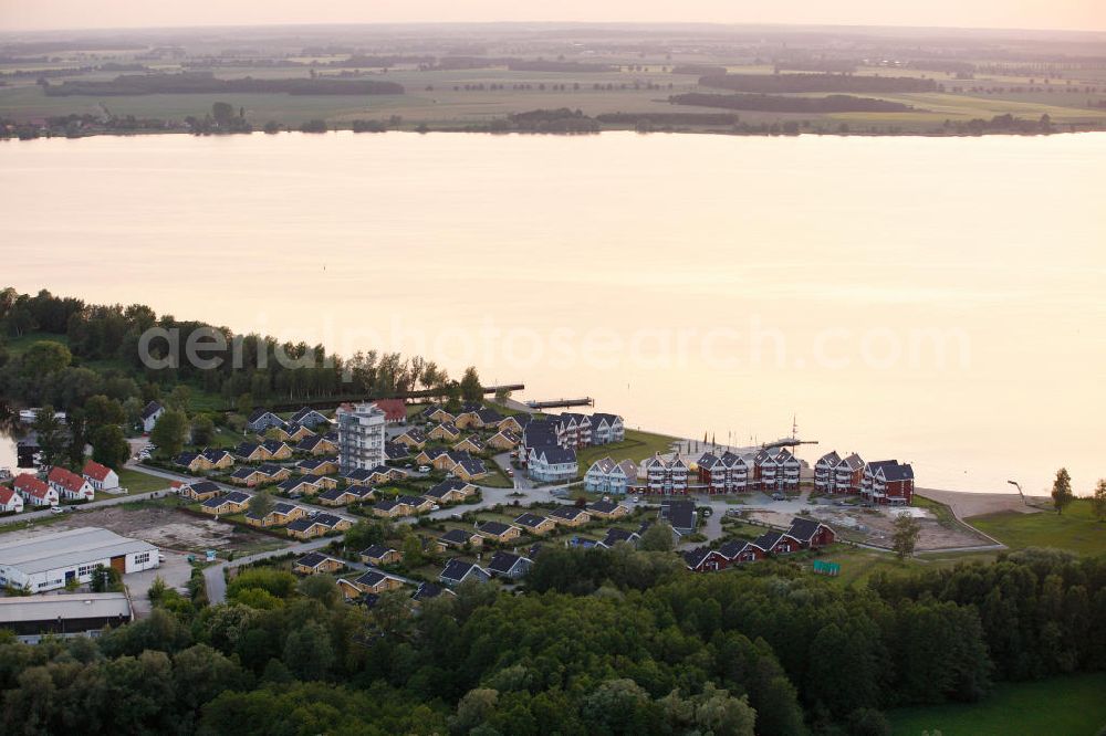 Aerial image Rechlin - Housing estate in North Rechlin, Mecklenburg-Western Pomerania. North Rechlin lies at Claassee and at the Müritz