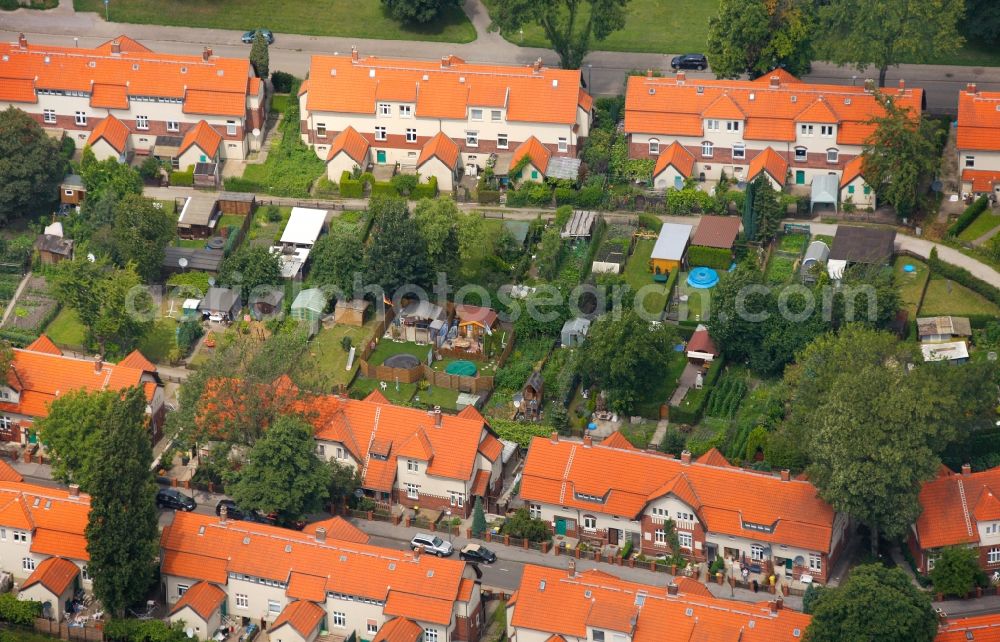 Gelsenkirchen from above - View of a housing complex in the district of Buer in Gelsenkirchen in the state North Rhine-Westphalia