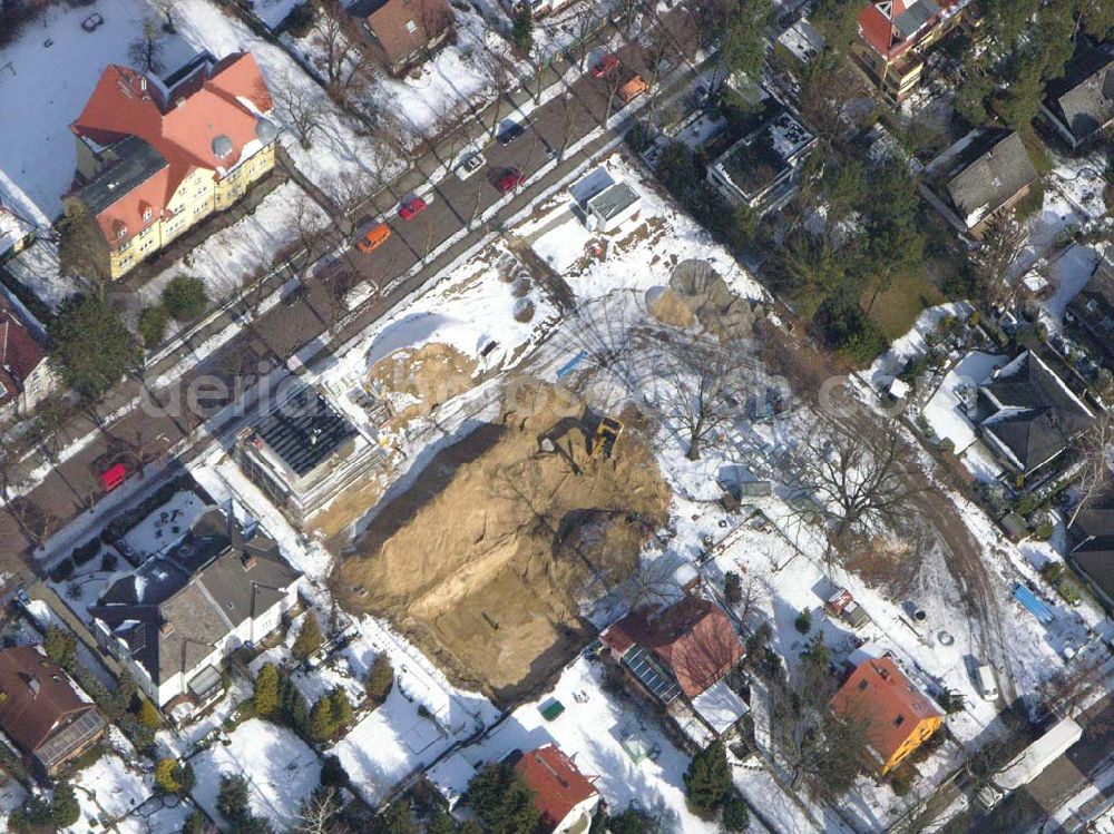 Berlin-Reinickendorf from the bird's eye view: Berlin-Reinickendorf,10.03.2005,Wohnsiedlungsneubau der PREMIER-Deutschland GmbH, an der Bondickenstr./Nimrodstr. in Berlin-Reinickendorf