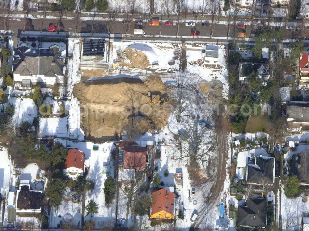 Aerial image Berlin-Reinickendorf - Berlin-Reinickendorf,10.03.2005,Wohnsiedlungsneubau der PREMIER-Deutschland GmbH, an der Bondickenstr./Nimrodstr. in Berlin-Reinickendorf