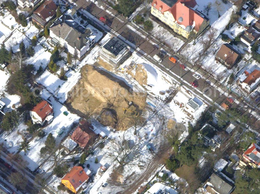 Aerial photograph Berlin-Reinickendorf - Berlin-Reinickendorf,10.03.2005,Wohnsiedlungsneubau der PREMIER-Deutschland GmbH, an der Bondickenstr./Nimrodstr. in Berlin-Reinickendorf