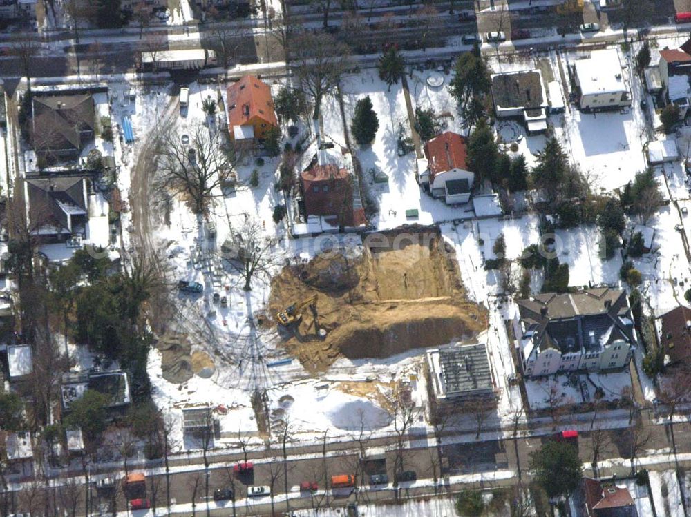 Aerial image Berlin-Reinickendorf - Berlin-Reinickendorf,10.03.2005,Wohnsiedlungsneubau der PREMIER-Deutschland GmbH, an der Bondickenstr./Nimrodstr. in Berlin-Reinickendorf