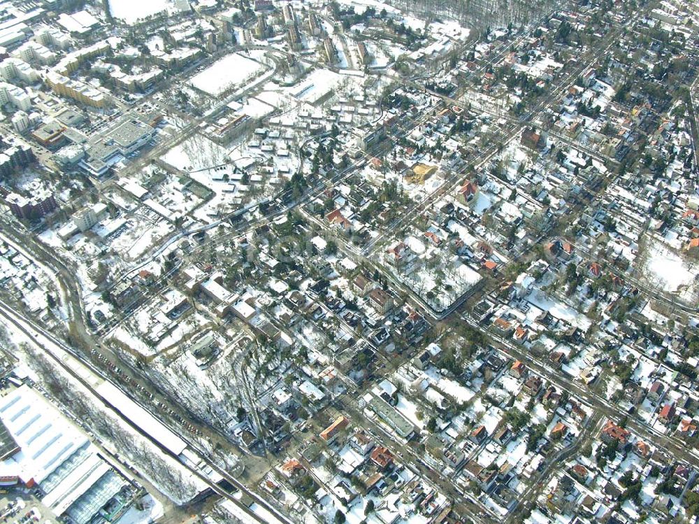 Aerial photograph Berlin-Reinickendorf - Berlin-Reinickendorf,10.03.2005,Wohnsiedlungsneubau der PREMIER-Deutschland GmbH, an der Bondickenstr./Nimrodstr. in Berlin-Reinickendorf