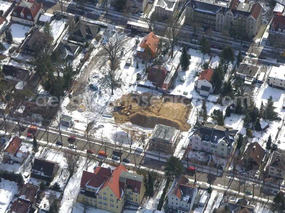 Aerial image Berlin-Reinickendorf - Berlin-Reinickendorf,10.03.2005,Wohnsiedlungsneubau der PREMIER-Deutschland GmbH, an der Bondickenstr./Nimrodstr. in Berlin-Reinickendorf