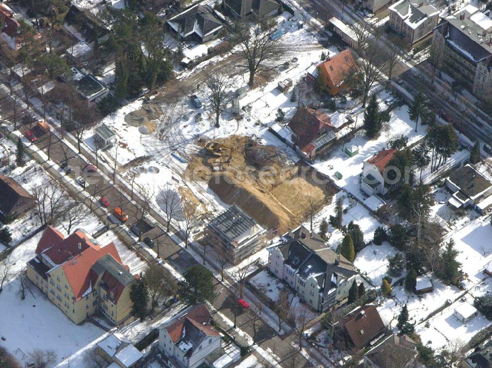 Aerial photograph Berlin-Reinickendorf - Berlin-Reinickendorf,10.03.2005,Wohnsiedlungsneubau der PREMIER-Deutschland GmbH, an der Bondickenstr./Nimrodstr. in Berlin-Reinickendorf