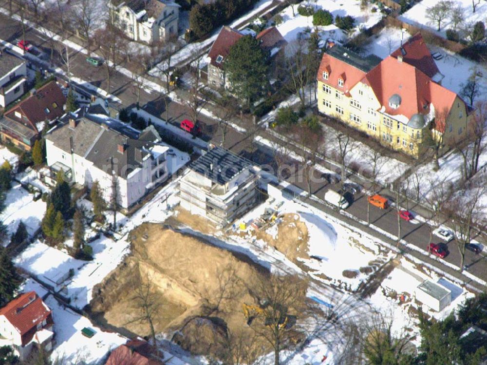 Aerial image Berlin-Reinickendorf - Berlin-Reinickendorf,10.03.2005,Wohnsiedlungsneubau der PREMIER-Deutschland GmbH, an der Bondickenstr./Nimrodstr. in Berlin-Reinickendorf