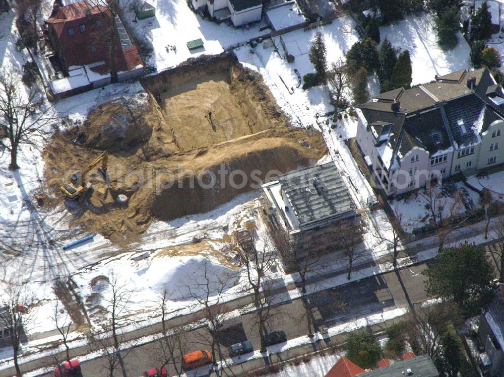 Berlin-Reinickendorf from the bird's eye view: Berlin-Reinickendorf,10.03.2005,Wohnsiedlungsneubau der PREMIER-Deutschland GmbH, an der Bondickenstr./Nimrodstr. in Berlin-Reinickendorf