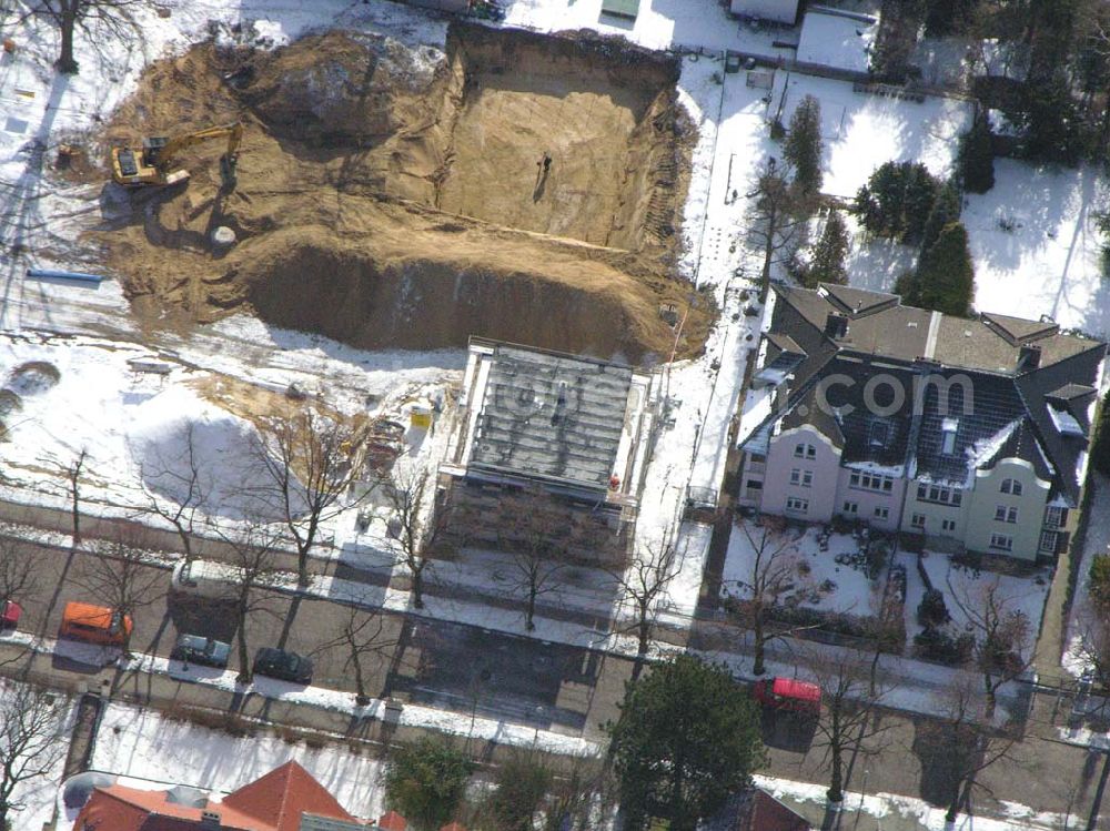 Aerial image Berlin-Reinickendorf - Berlin-Reinickendorf,10.03.2005,Wohnsiedlungsneubau der PREMIER-Deutschland GmbH, an der Bondickenstr./Nimrodstr. in Berlin-Reinickendorf