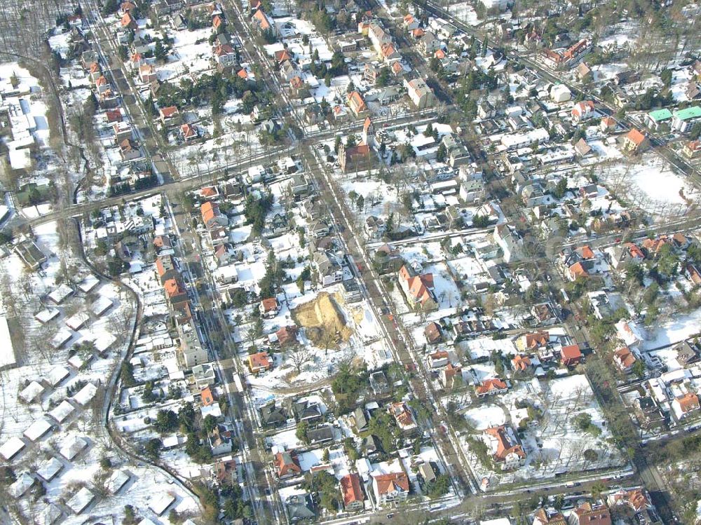 Aerial photograph Berlin-Reinickendorf - Berlin-Reinickendorf,10.03.2005,Wohnsiedlungsneubau der PREMIER-Deutschland GmbH, an der Bondickenstr./Nimrodstr. in Berlin-Reinickendorf