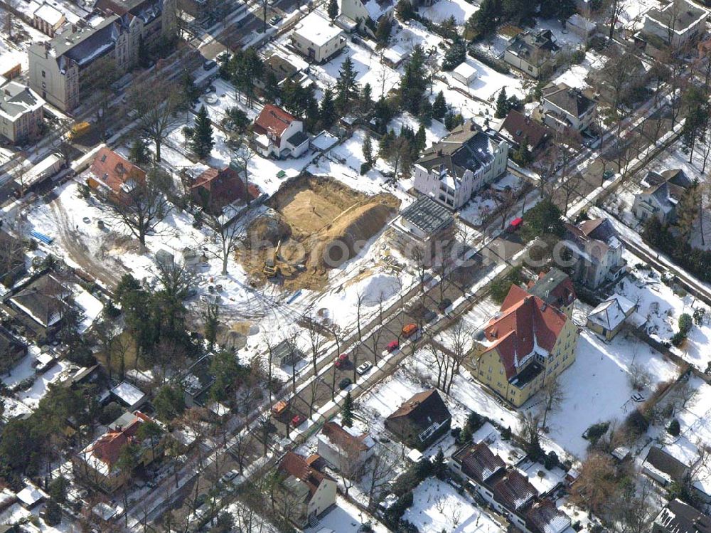 Aerial image Berlin-Reinickendorf - Berlin-Reinickendorf,10.03.2005,Wohnsiedlungsneubau der PREMIER-Deutschland GmbH, an der Bondickenstr./Nimrodstr. in Berlin-Reinickendorf