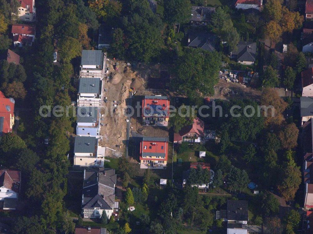 Aerial photograph Berlin Reinickendorf - 05.10.2005 Berlin-Reinickendorf Wohnsiedlungsneubau der PREMIER-Deutschland GmbH, an der Bondickenstr./Nimrodstr. in Berlin-Reinickendorf