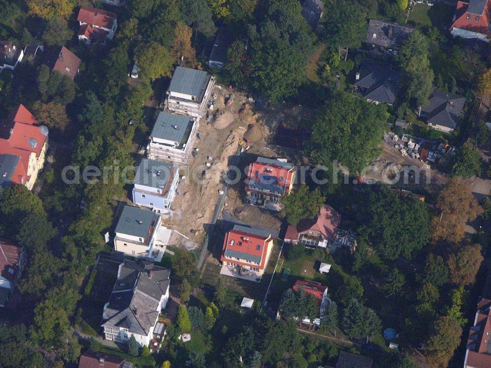 Berlin Reinickendorf from above - 05.10.2005 Berlin-Reinickendorf Wohnsiedlungsneubau der PREMIER-Deutschland GmbH, an der Bondickenstr./Nimrodstr. in Berlin-Reinickendorf