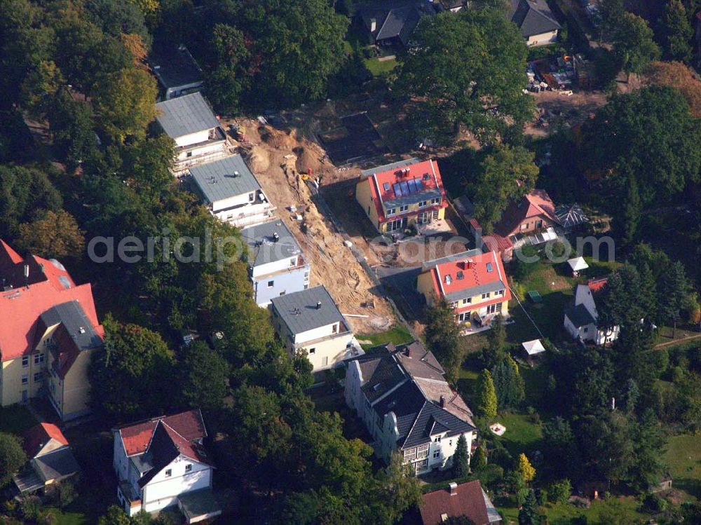 Aerial photograph Berlin Reinickendorf - 05.10.2005 Berlin-Reinickendorf Wohnsiedlungsneubau der PREMIER-Deutschland GmbH, an der Bondickenstr./Nimrodstr. in Berlin-Reinickendorf