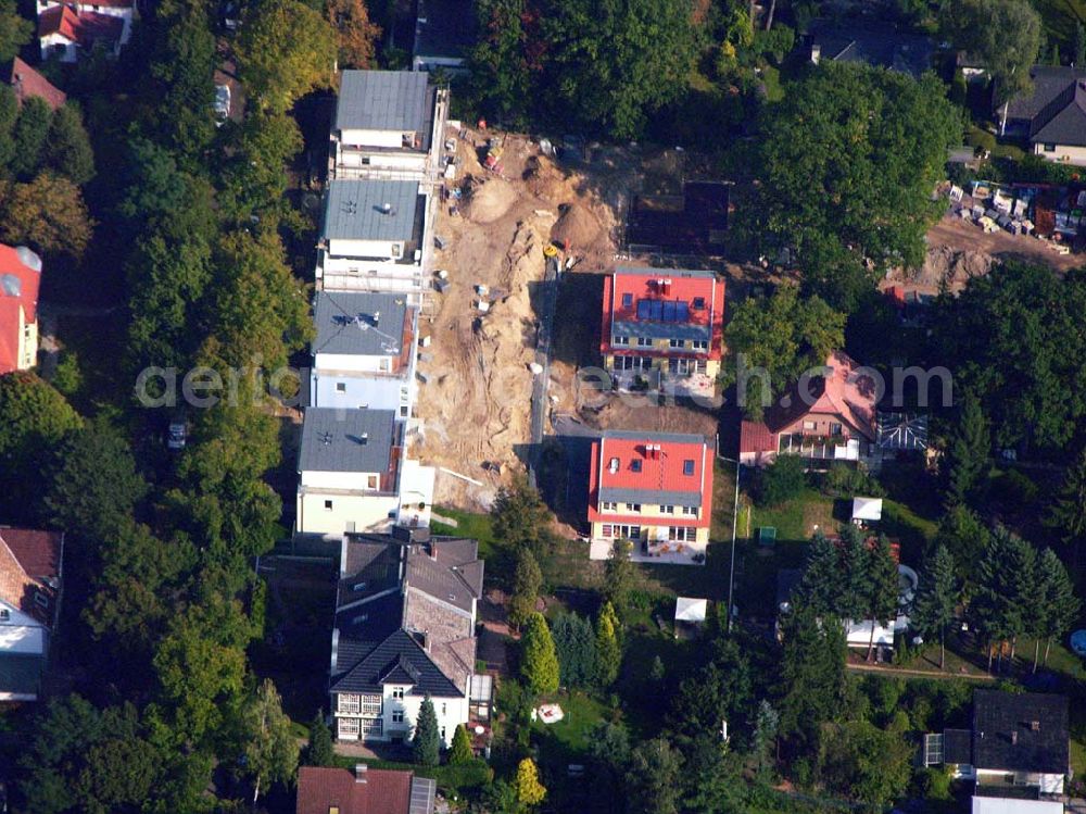 Berlin Reinickendorf from the bird's eye view: 05.10.2005 Berlin-Reinickendorf Wohnsiedlungsneubau der PREMIER-Deutschland GmbH, an der Bondickenstr./Nimrodstr. in Berlin-Reinickendorf