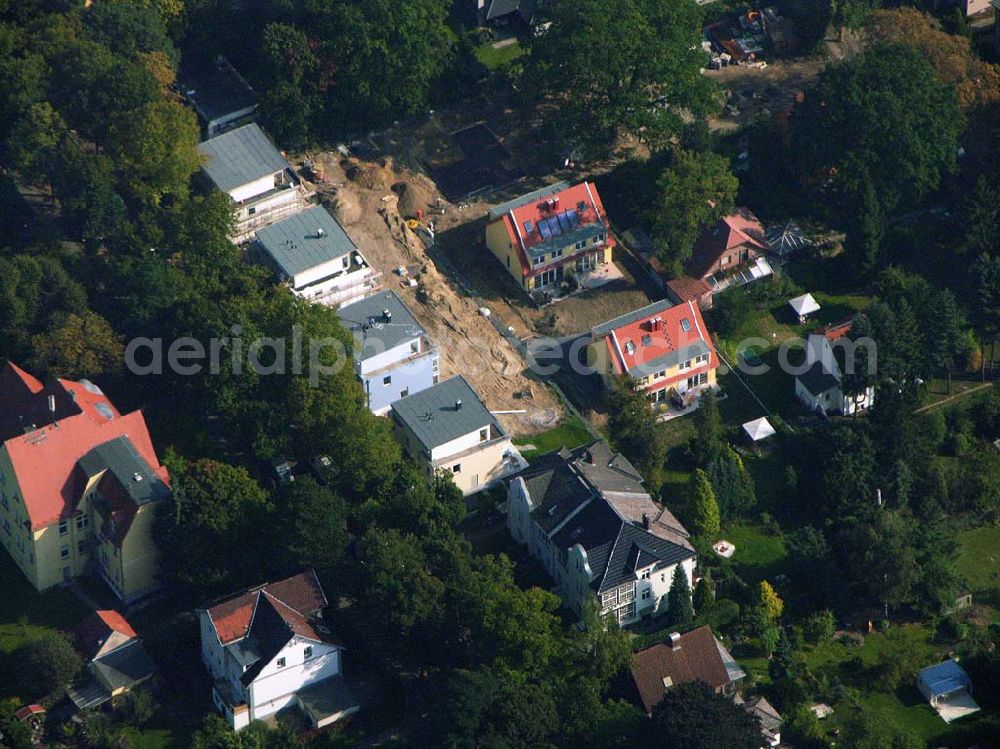 Berlin Reinickendorf from the bird's eye view: 05.10.2005 Berlin-Reinickendorf Wohnsiedlungsneubau der PREMIER-Deutschland GmbH, an der Bondickenstr./Nimrodstr. in Berlin-Reinickendorf