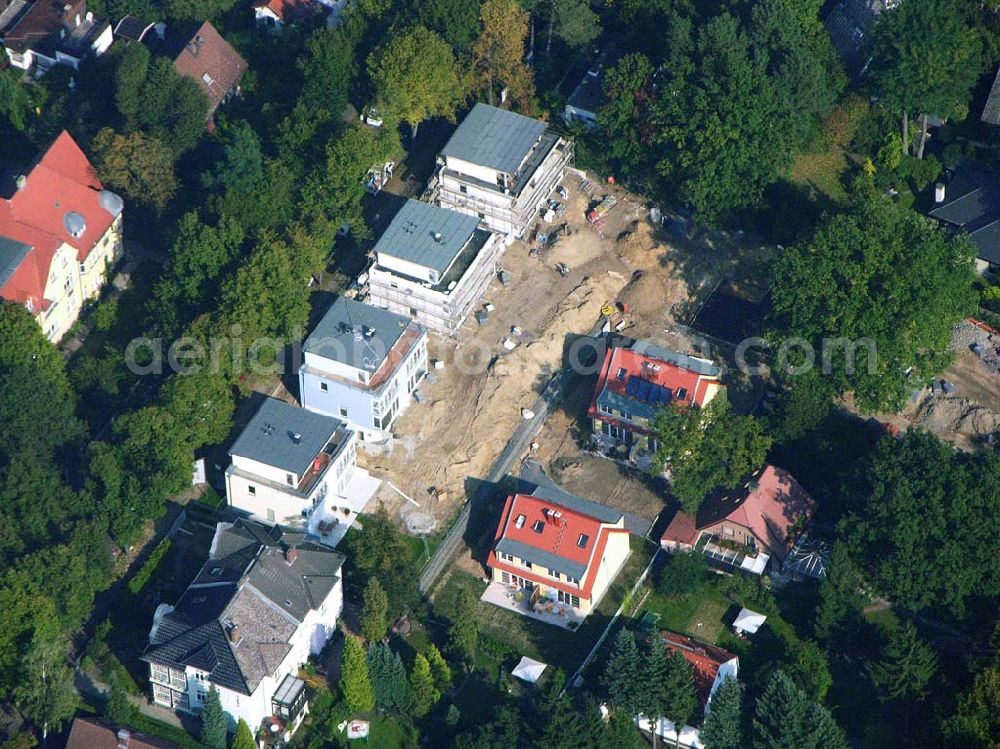 Berlin Reinickendorf from above - 05.10.2005 Berlin-Reinickendorf Wohnsiedlungsneubau der PREMIER-Deutschland GmbH, an der Bondickenstr./Nimrodstr. in Berlin-Reinickendorf