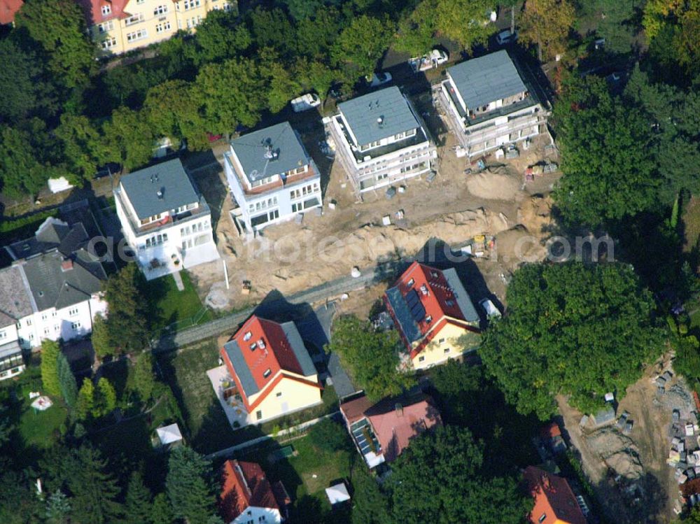 Aerial image Berlin Reinickendorf - 05.10.2005 Berlin-Reinickendorf Wohnsiedlungsneubau der PREMIER-Deutschland GmbH, an der Bondickenstr./Nimrodstr. in Berlin-Reinickendorf