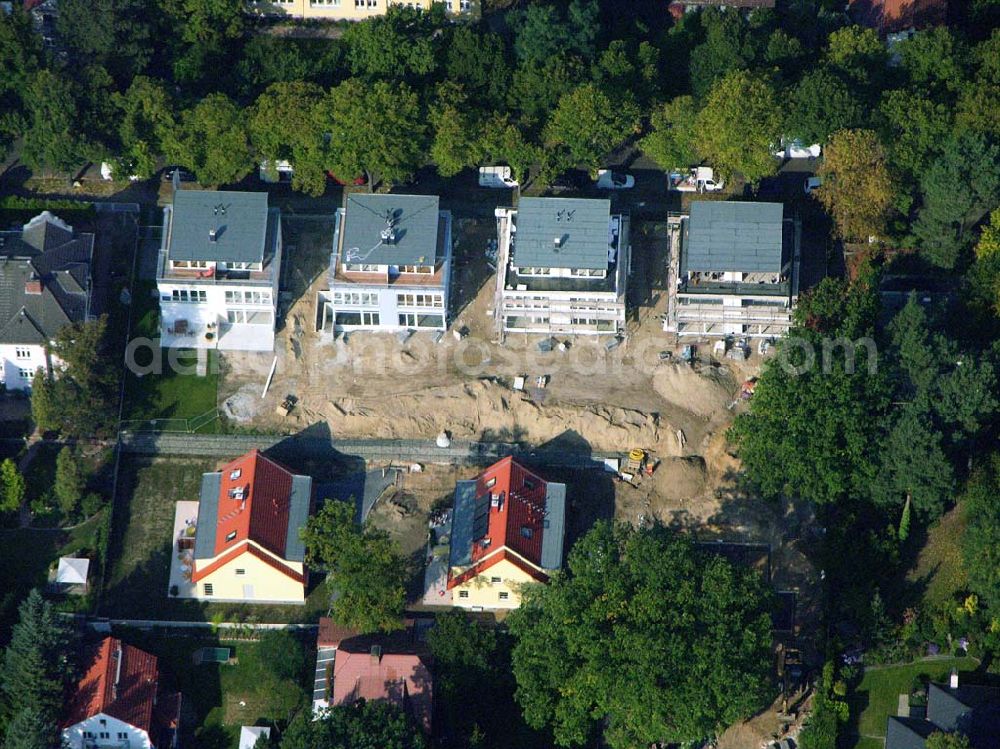 Aerial photograph Berlin Reinickendorf - 05.10.2005 Berlin-Reinickendorf Wohnsiedlungsneubau der PREMIER-Deutschland GmbH, an der Bondickenstr./Nimrodstr. in Berlin-Reinickendorf