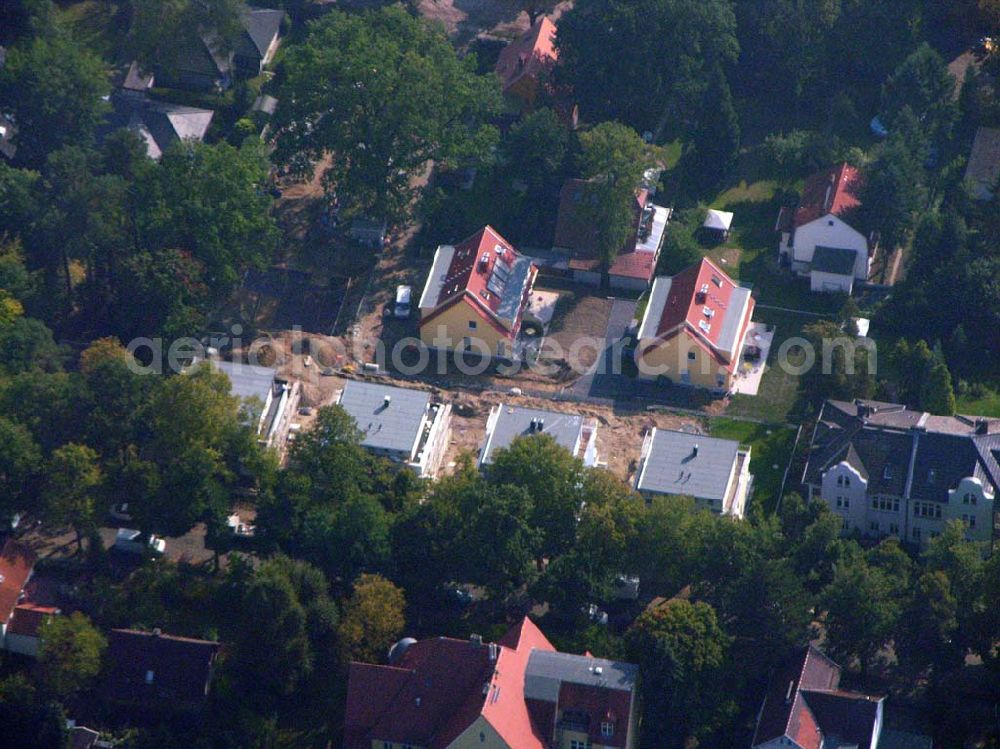 Aerial photograph Berlin Reinickendorf - 05.10.2005 Berlin-Reinickendorf Wohnsiedlungsneubau der PREMIER-Deutschland GmbH, an der Bondickenstr./Nimrodstr. in Berlin-Reinickendorf