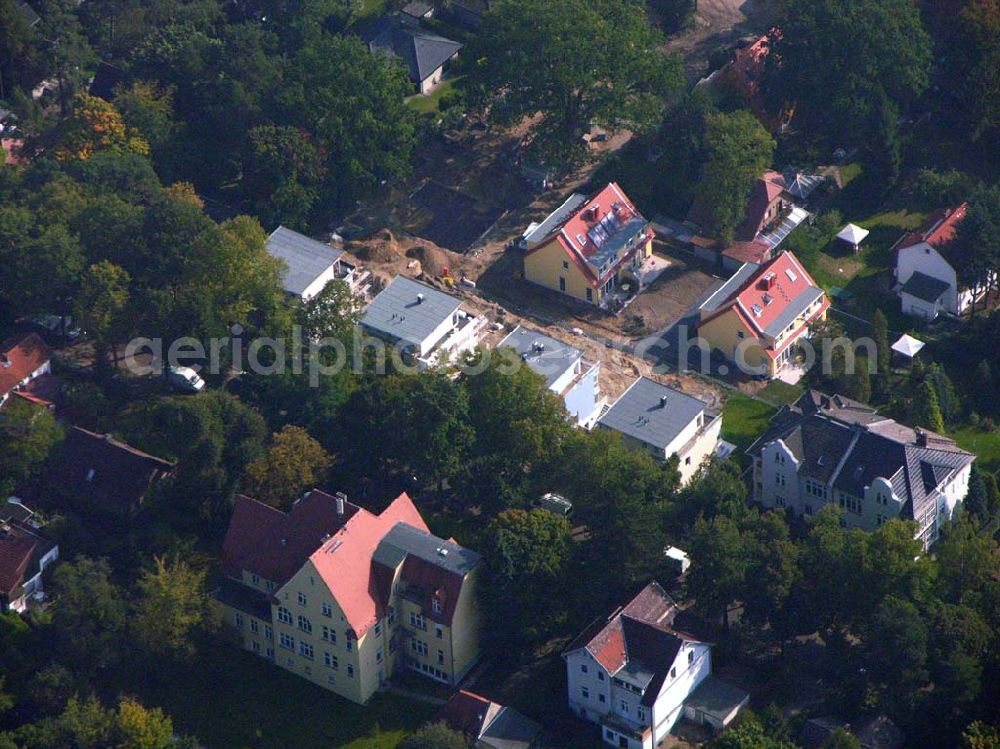 Berlin Reinickendorf from above - 05.10.2005 Berlin-Reinickendorf Wohnsiedlungsneubau der PREMIER-Deutschland GmbH, an der Bondickenstr./Nimrodstr. in Berlin-Reinickendorf