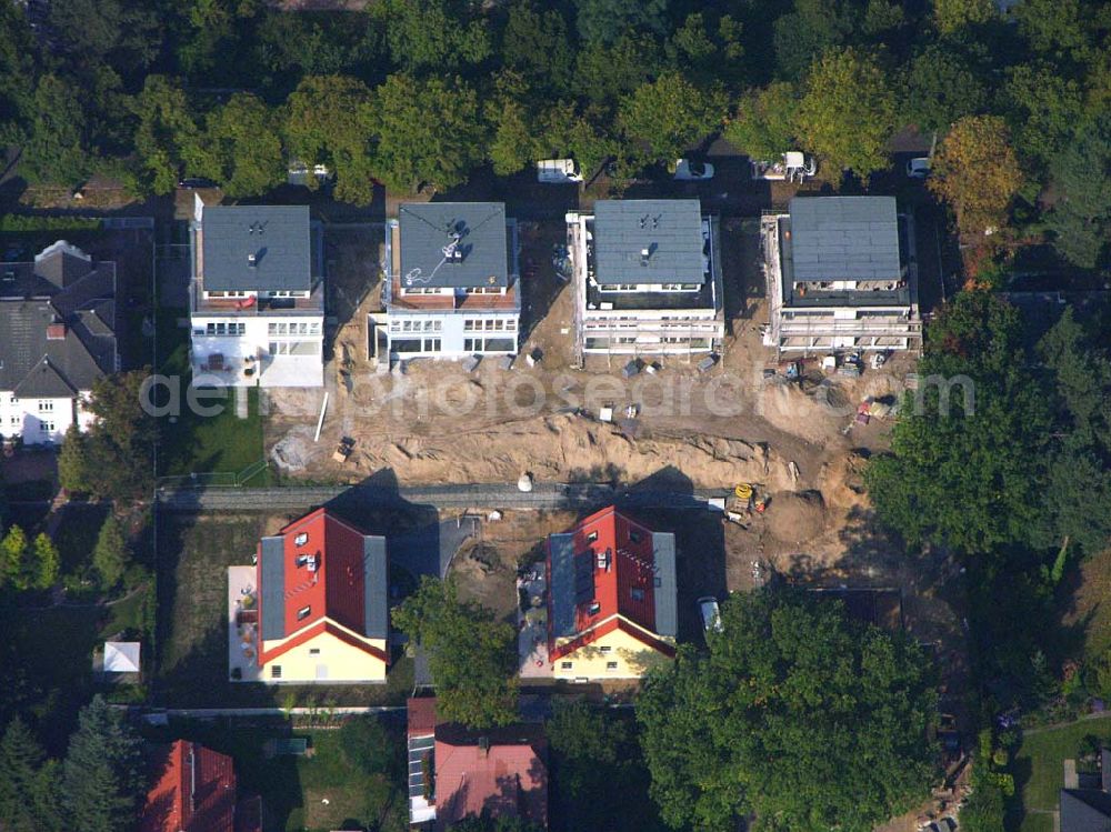 Berlin Reinickendorf from the bird's eye view: 05.10.2005 Berlin-Reinickendorf Wohnsiedlungsneubau der PREMIER-Deutschland GmbH, an der Bondickenstr./Nimrodstr. in Berlin-Reinickendorf