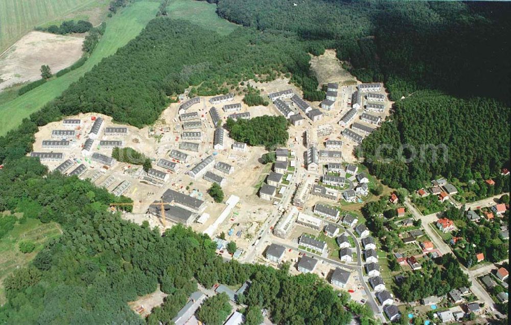 Bergfelde / Hohen Neuendorf from above - Wohnsiedlungsneubau