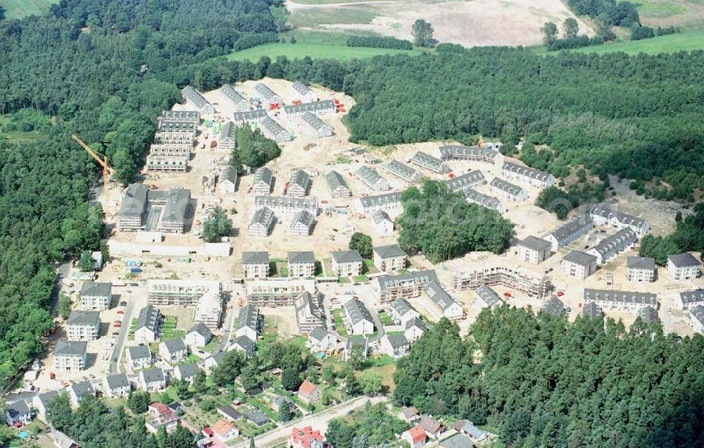 Aerial image Bergfelde / Hohen Neuendorf - Wohnsiedlungsneubau