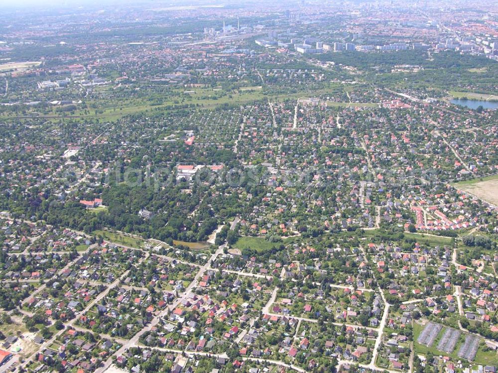 Aerial image Berlin - Blick auf Berlin-Karlshorst