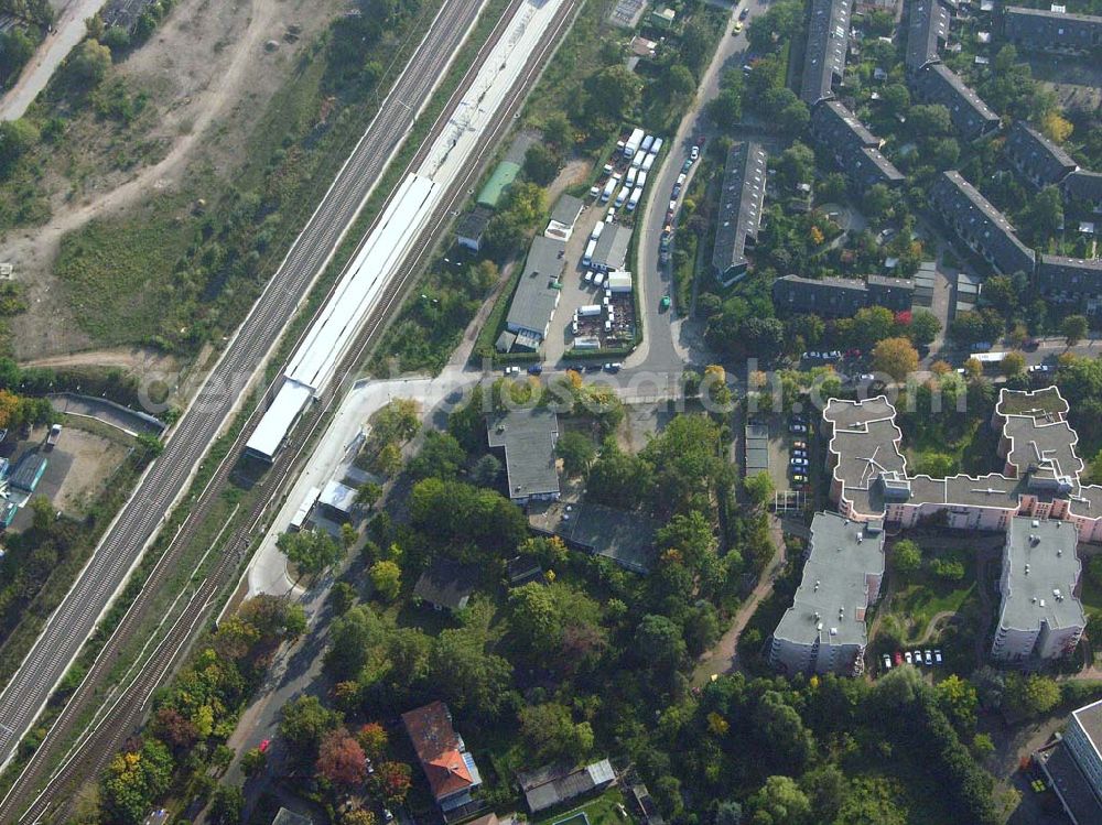 Aerial image Berlin-Lichterfelde - 05.10.2005 Berlin-Lichterfelde Planungsfläche für einen Wohnsiedlungsneubau der PREMIER-Deutschland GmbH, an der Fürstenstraße 22 a, in Berlin-Lichterfelde