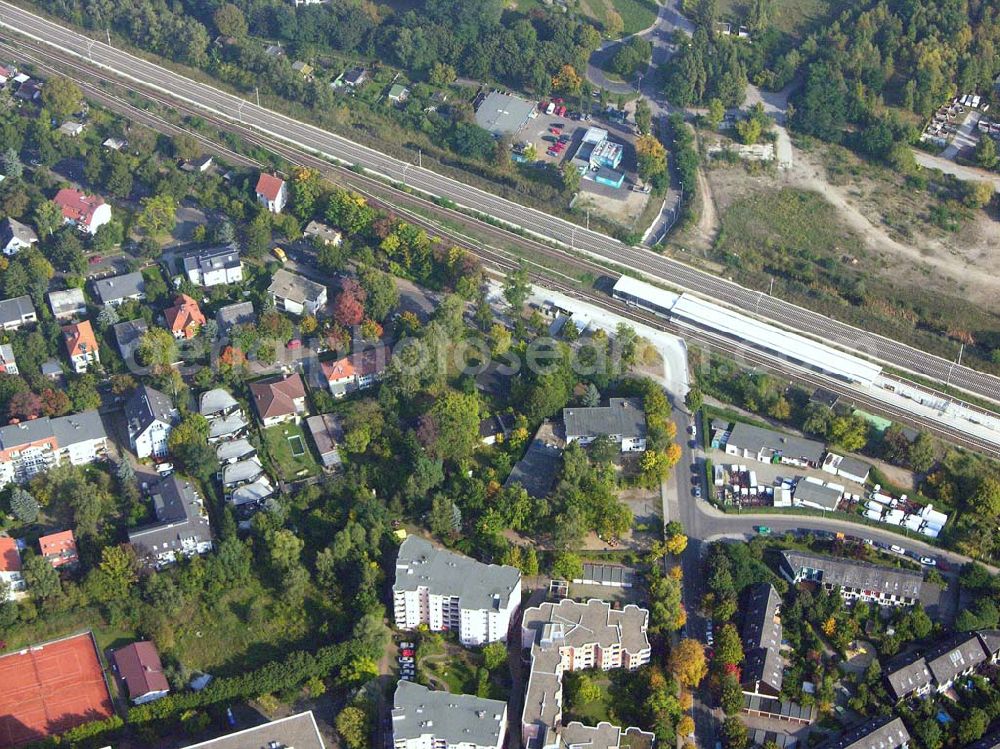 Berlin-Lichterfelde from above - 05.10.2005 Berlin-Lichterfelde Planungsfläche für einen Wohnsiedlungsneubau der PREMIER-Deutschland GmbH, an der Fürstenstraße 22 a, in Berlin-Lichterfelde