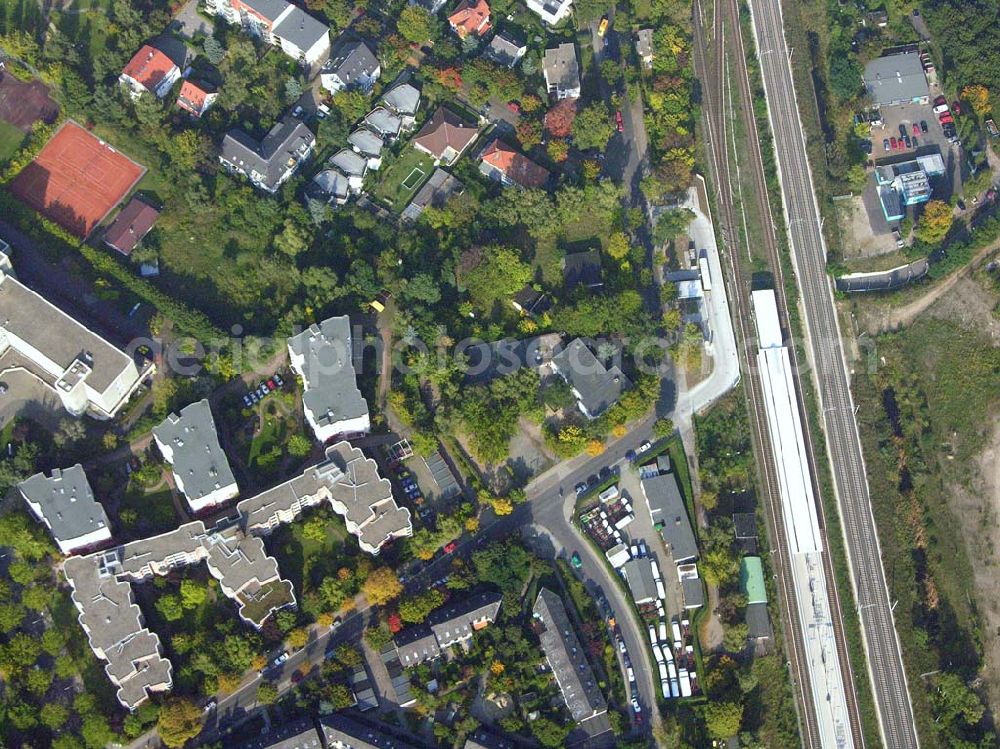 Berlin-Lichterfelde from above - 05.10.2005 Berlin-Lichterfelde Planungsfläche für einen Wohnsiedlungsneubau der PREMIER-Deutschland GmbH, an der Fürstenstraße 22 a, in Berlin-Lichterfelde