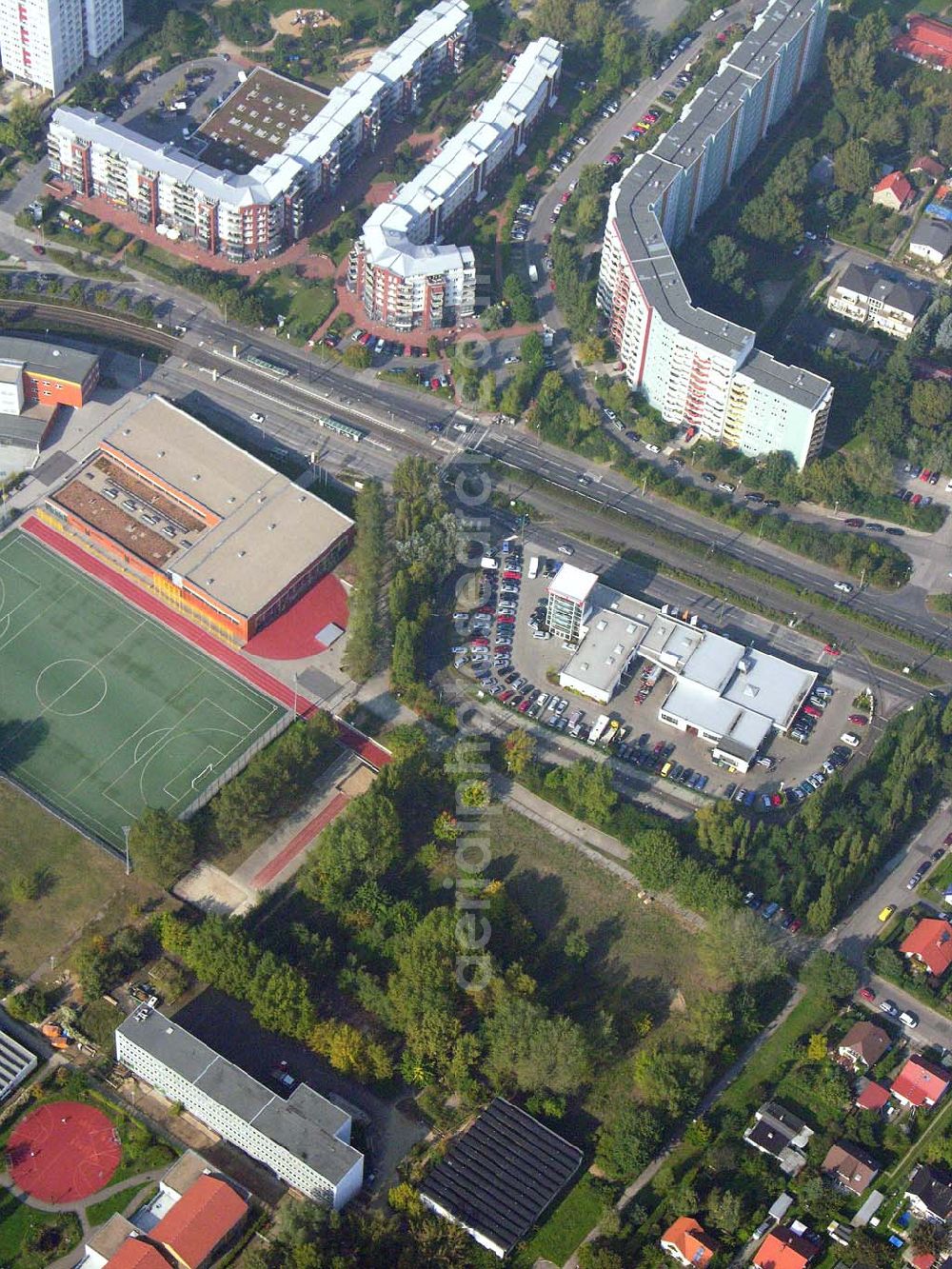 Aerial photograph Berlin-Marzahn - Planungsfläche für einen Wohnsiedlungsneubau der PREMIER-Deutschland GmbH, an der Charlottenstraße, in Berlin-Marzahn