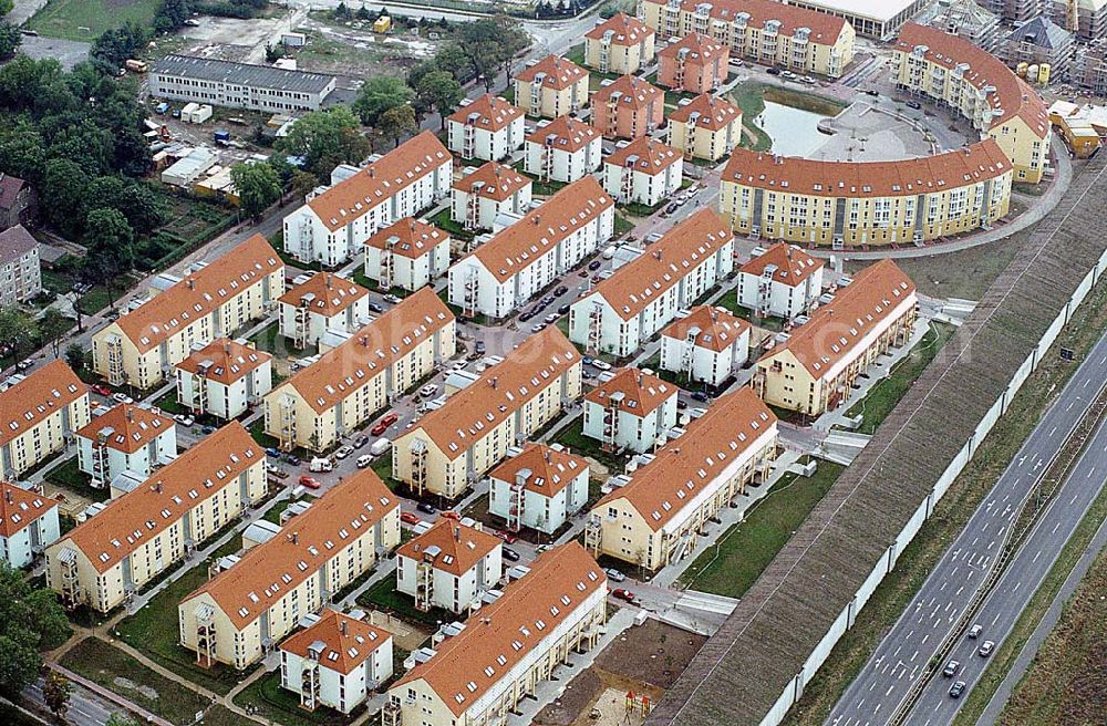 Mahlow from the bird's eye view: 09.09.1995 Wohnstadt Mahlow (Neubau)