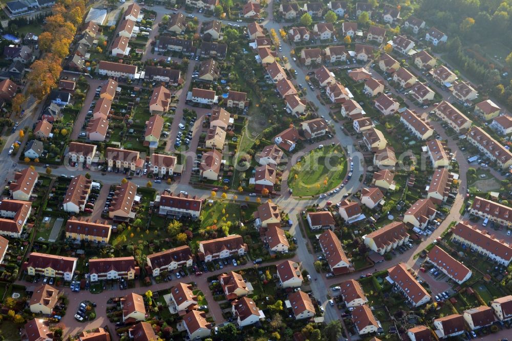 Aerial photograph Schildow - Residential development area on Pfaffenwald in Schildow in Brandenburg