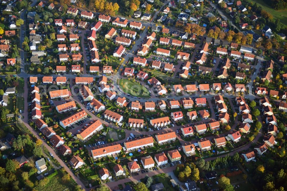 Aerial photograph Schildow - Residential development area on Pfaffenwald in Schildow in Brandenburg