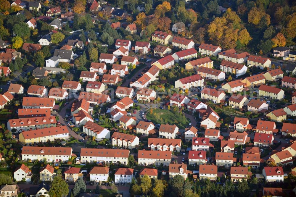 Aerial photograph Schildow - Residential development area on Pfaffenwald in Schildow in Brandenburg