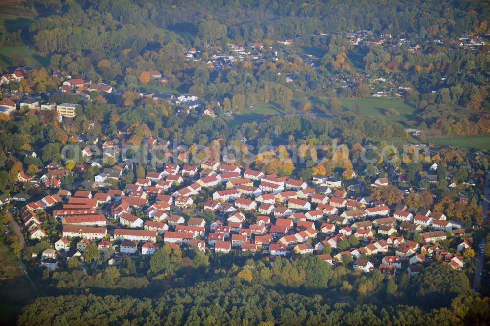 Aerial image Schildow - Residential development area on Pfaffenwald in Schildow in Brandenburg