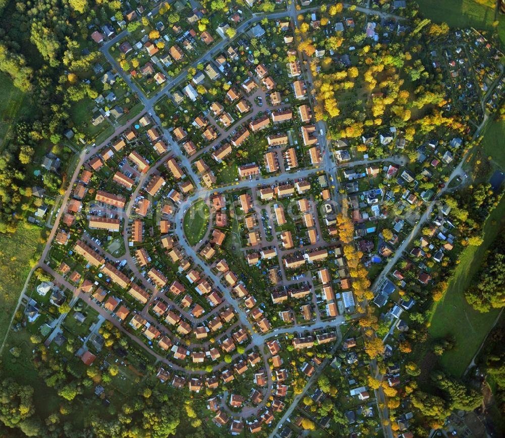 Schildow from the bird's eye view: Residential development area on Pfaffenwald in Schildow in Brandenburg